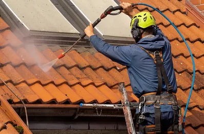Démoussage et hydrofuge de toiture à Blussans